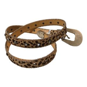 Calf Hair “Leopard “ Belt